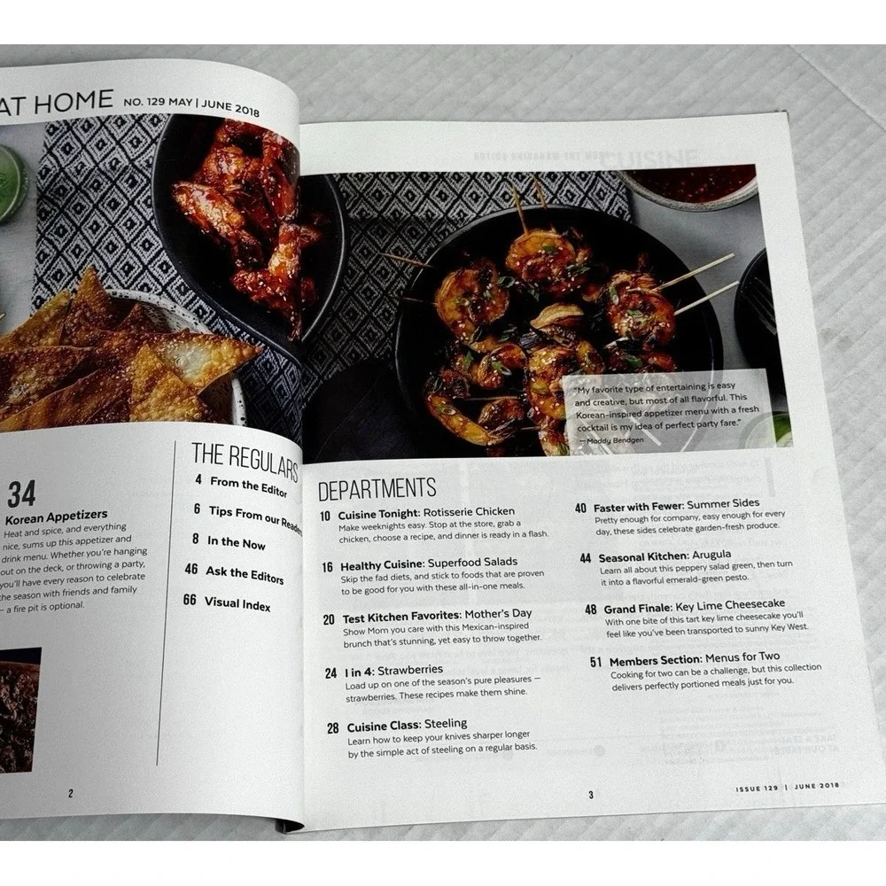 Lot of 8 Cuisine at Home Cooking Magazines Grilling Summer Simple Meals Ephemera